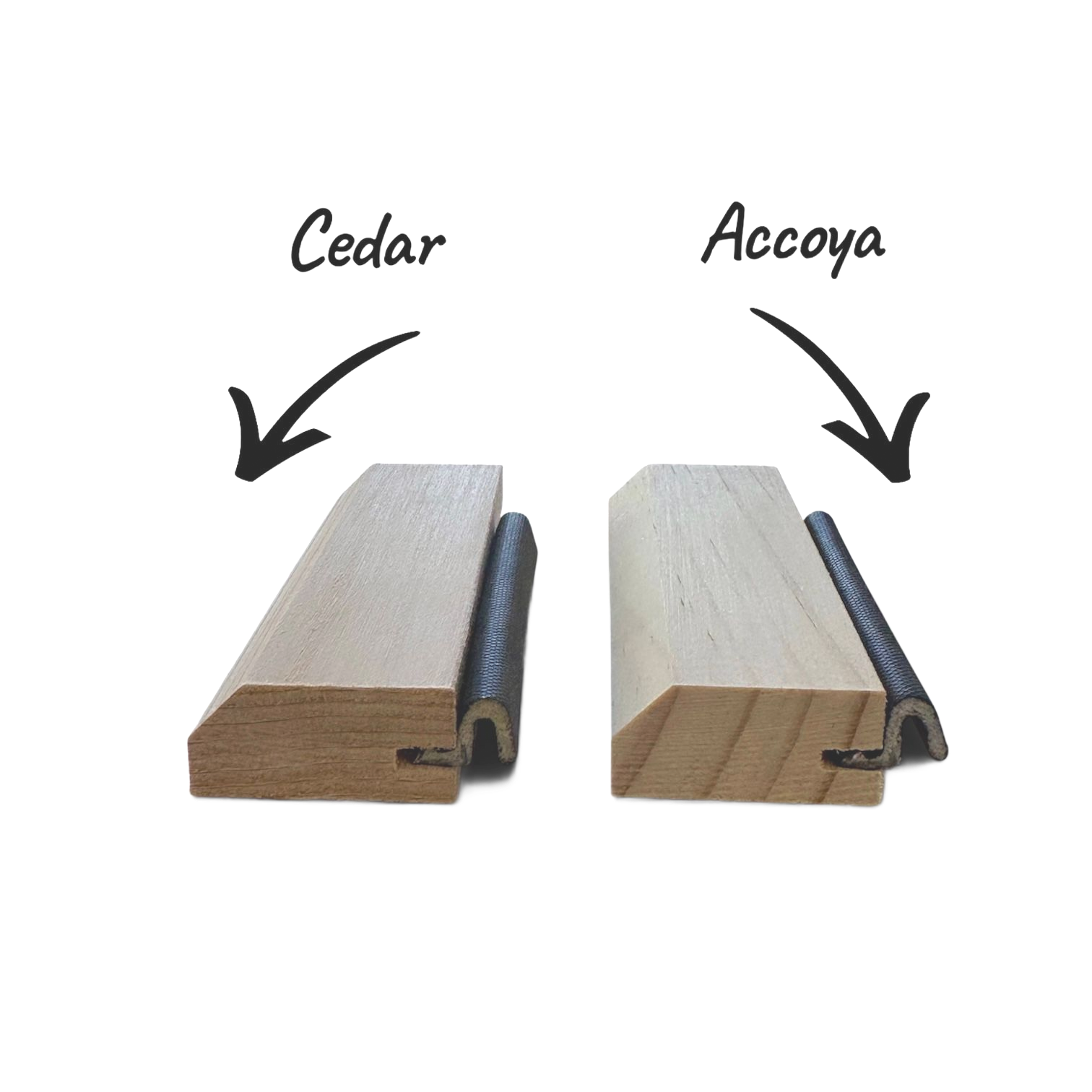 Cedar or Accoya timber draft seals