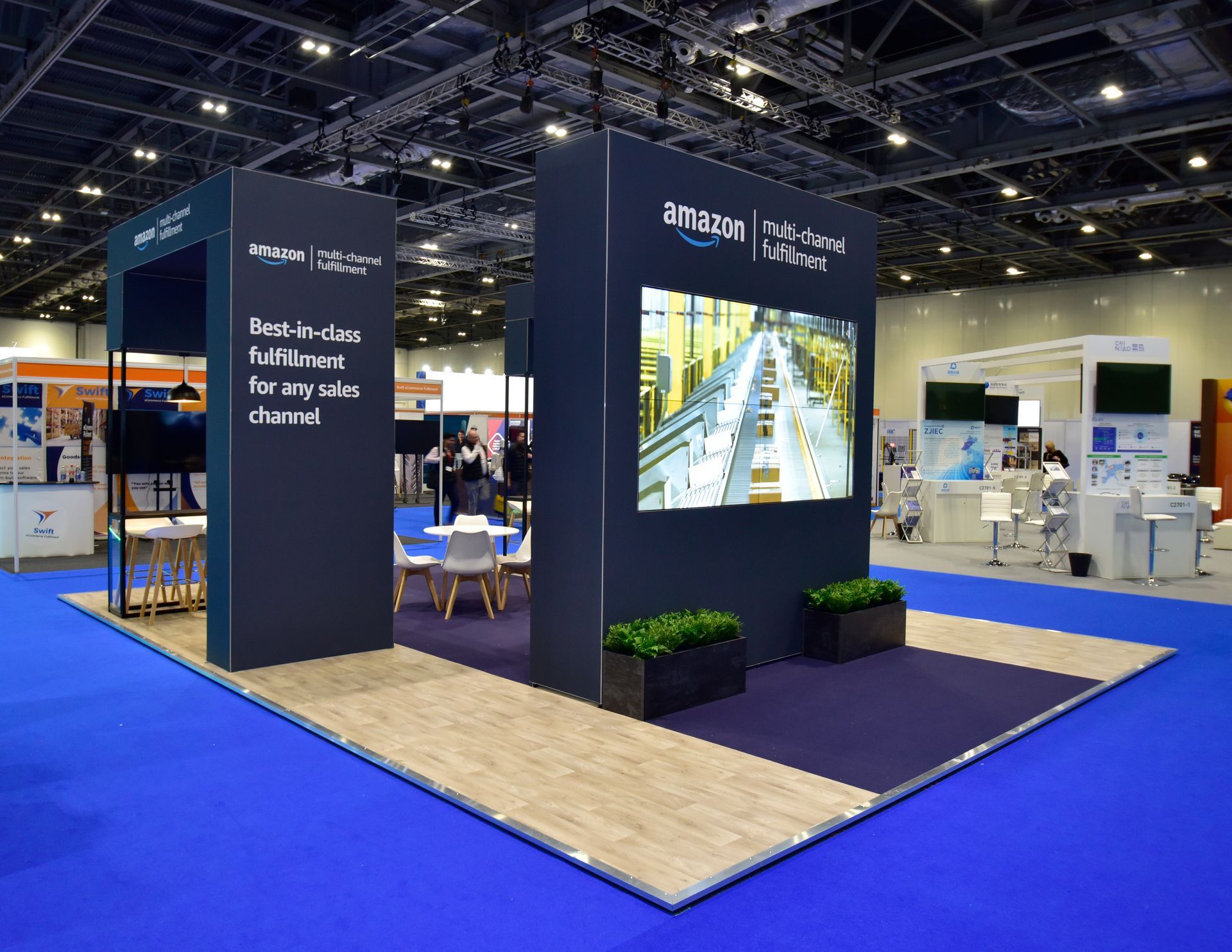 Amazon Exhibition Stand Design Video Wall