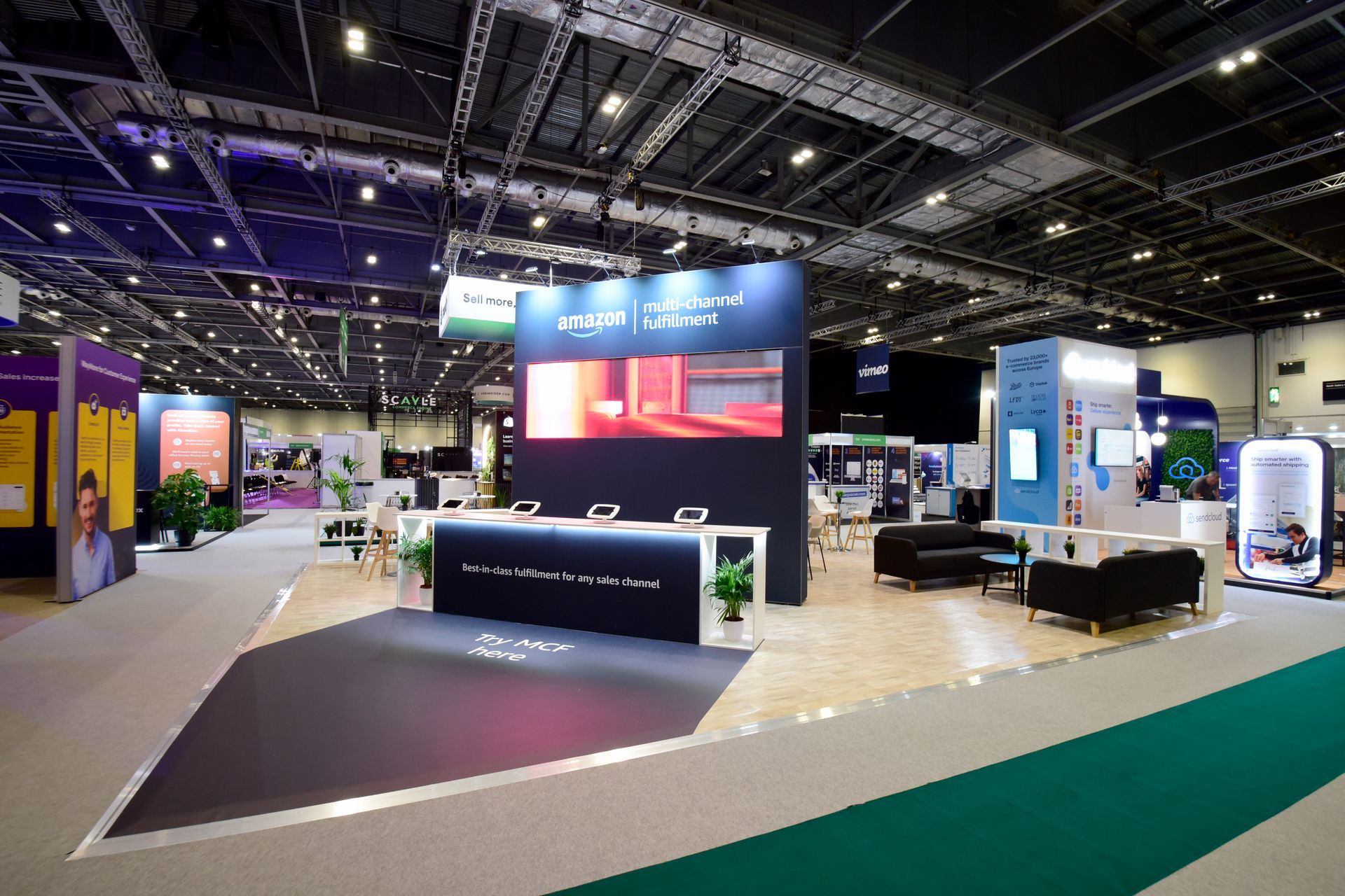 Exhibition Stand Design for Amazon at eCommerce