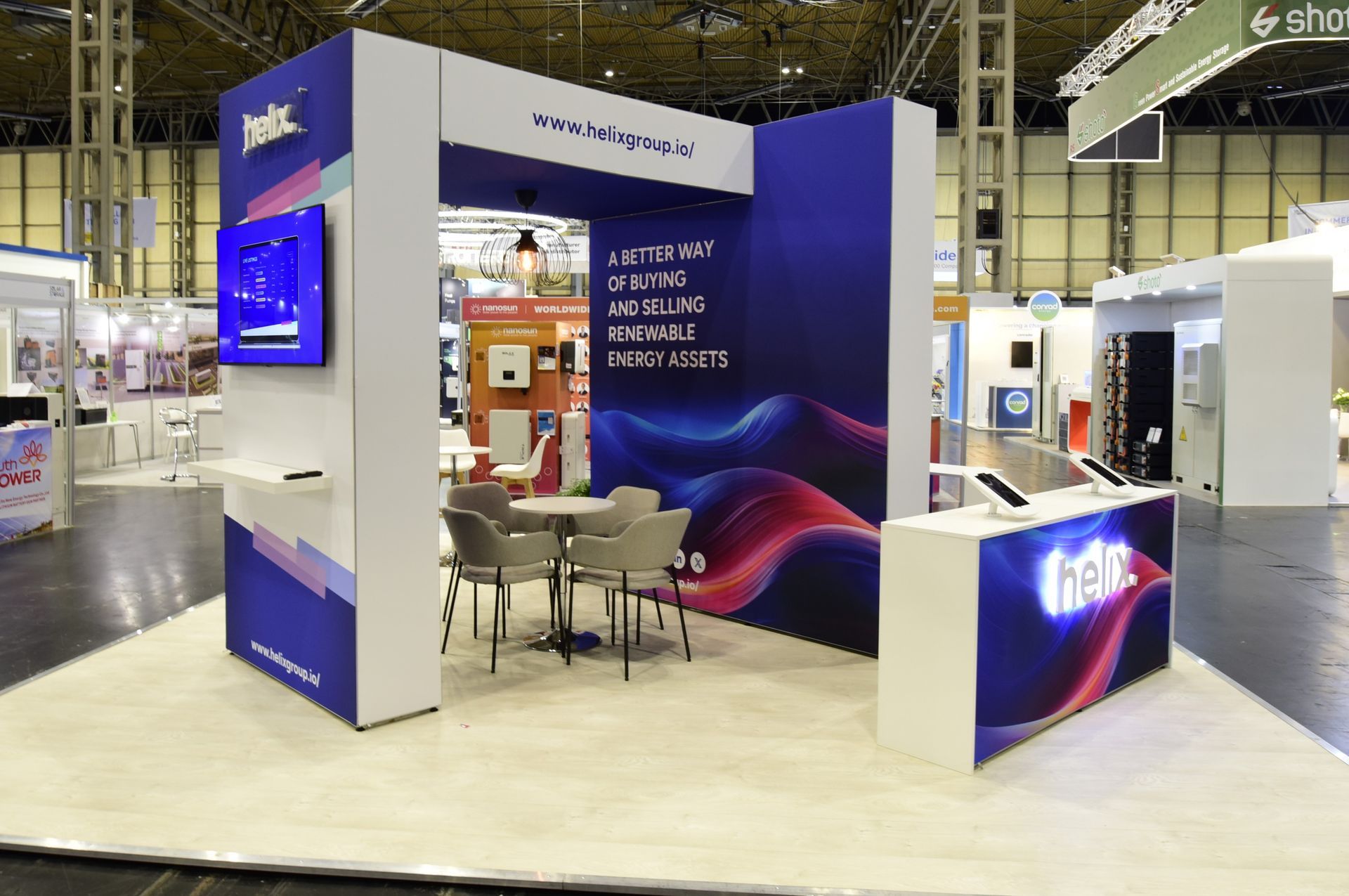 Exhibition Stands UK - Modular stands Designed and Made by Tecna UK