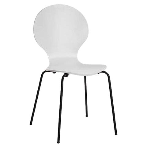 White Round Back Chair Rental