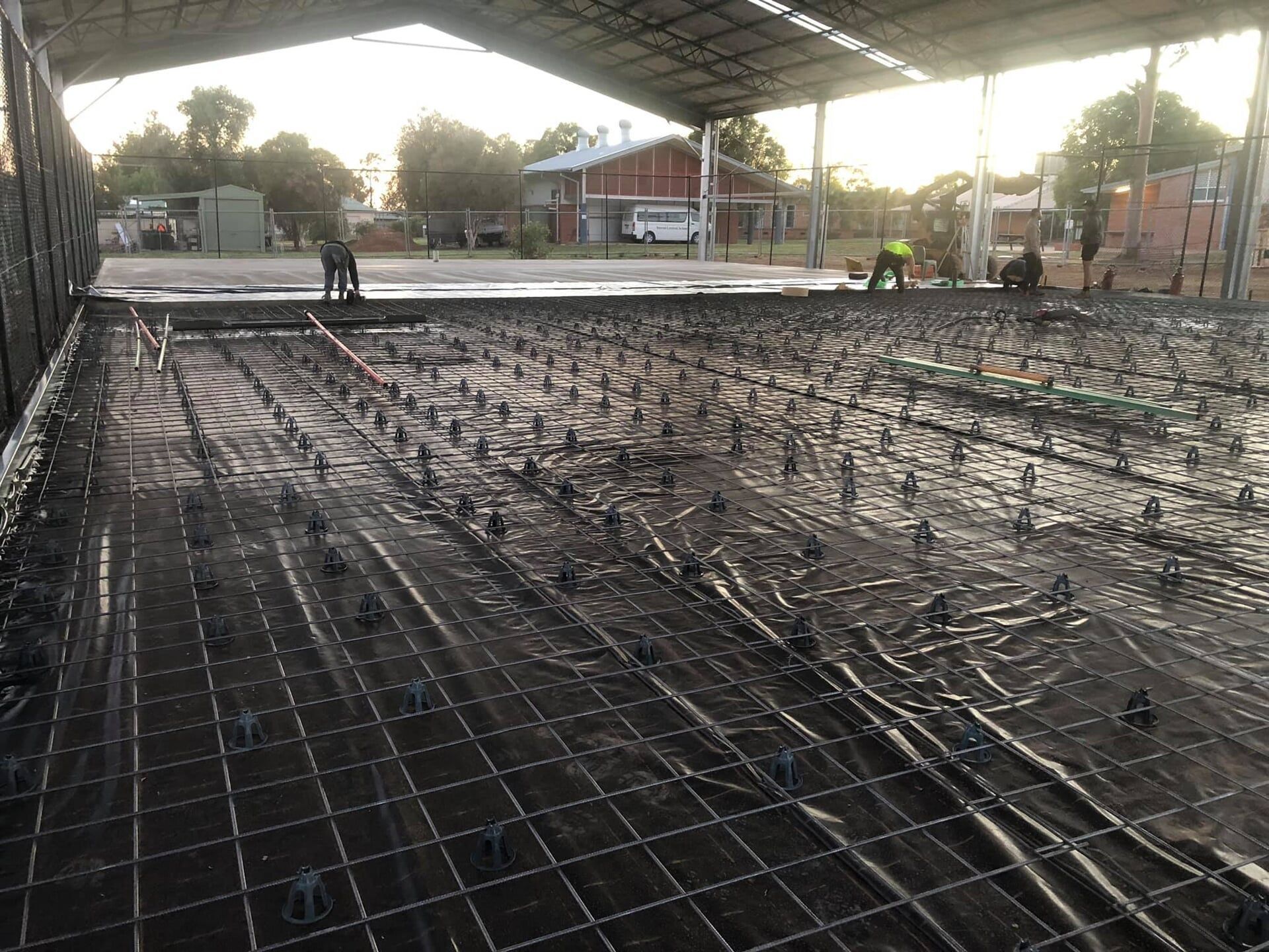 Basketball Court Concreting — Concreting in Dubbo, Central West