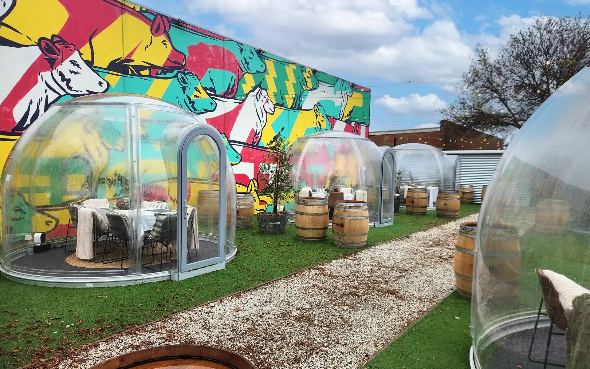The Market Hotel Ballarat - Winter Igloos. Available for dinner bookings now