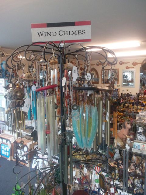 Glass wind chimes