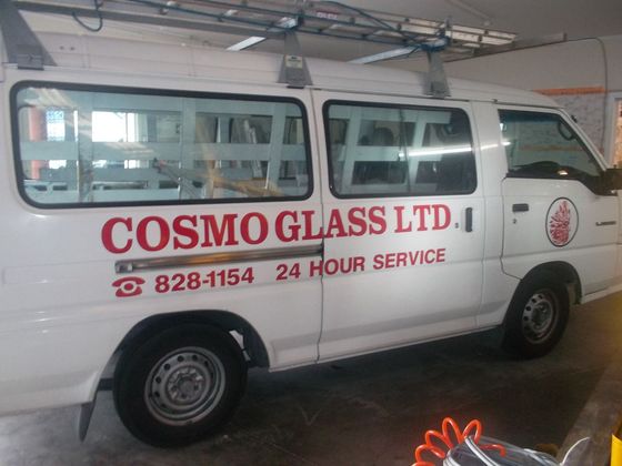 One of our glaziers' van in Auckland