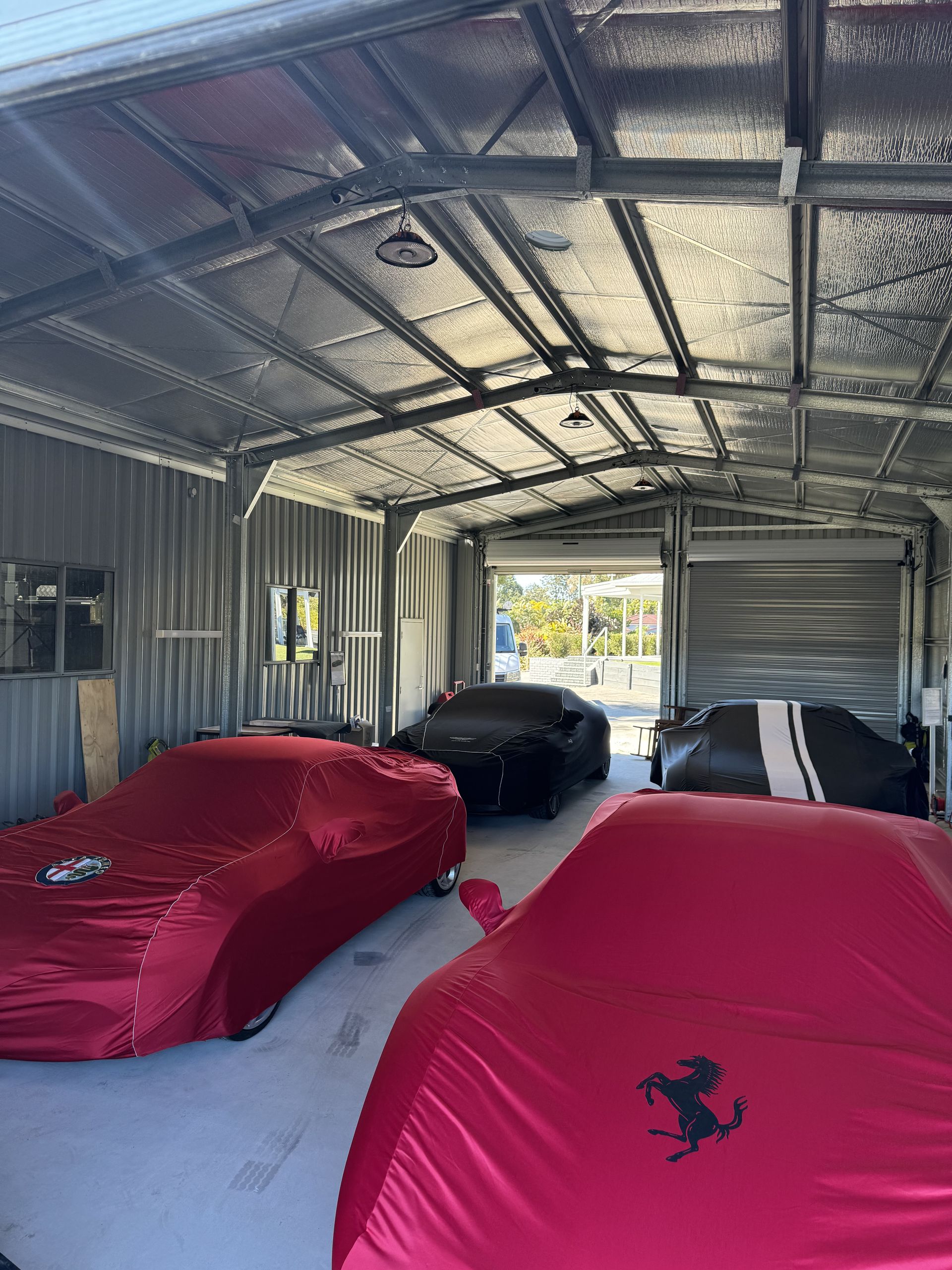 A White Box with A Label that Says Shed Db on It — Higgins Electrical in Beerwah, QLD