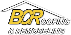 A logo for a roofing and remodeling company.