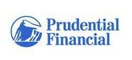 The prudential financial logo is a blue logo with a hand holding a bucket.