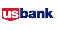 The logo for us bank is red and blue and looks like a facebook logo.