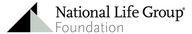 A logo for the national life group foundation with a triangle in the middle.