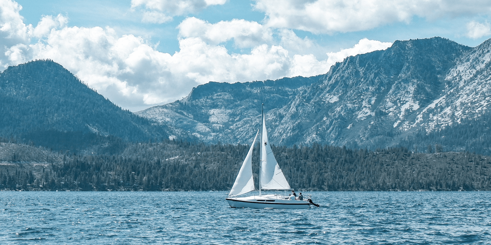 sailboat on Lake Tahoe