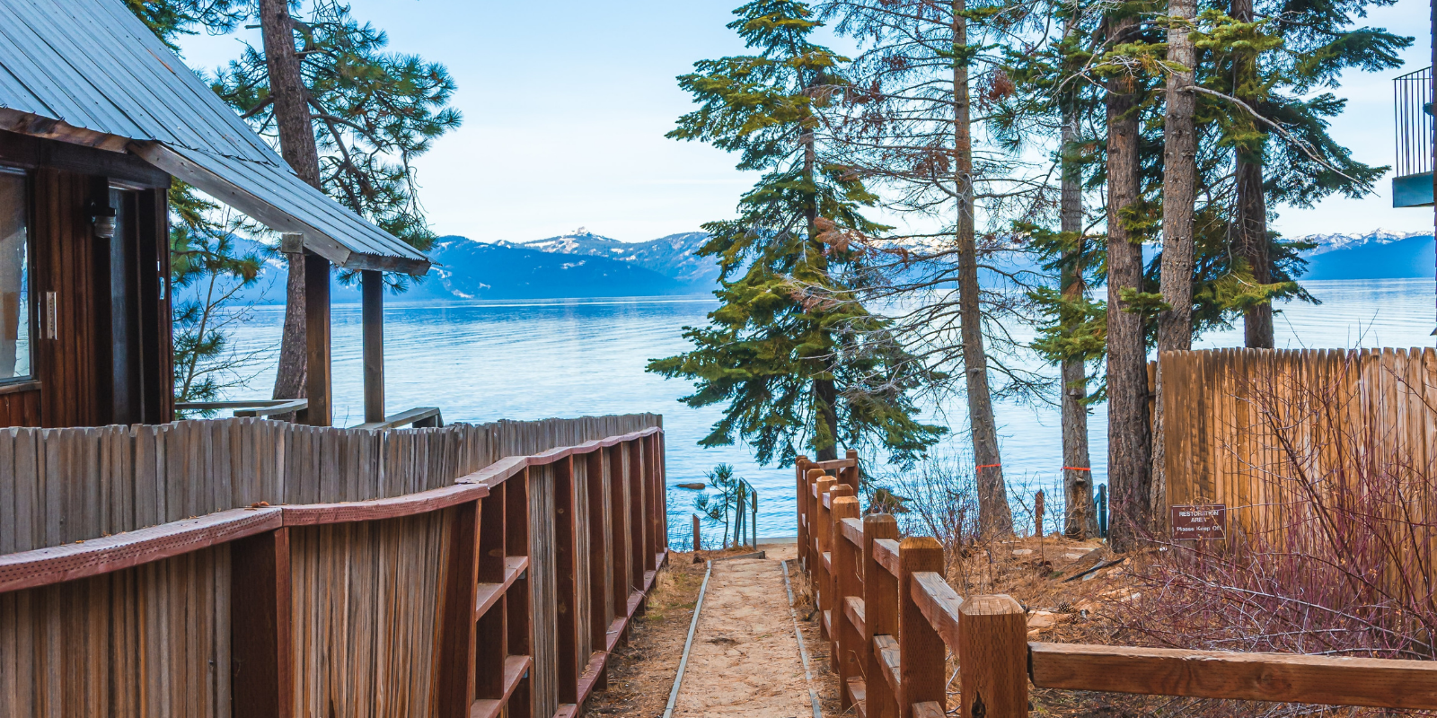 Lake Tahoe shore view