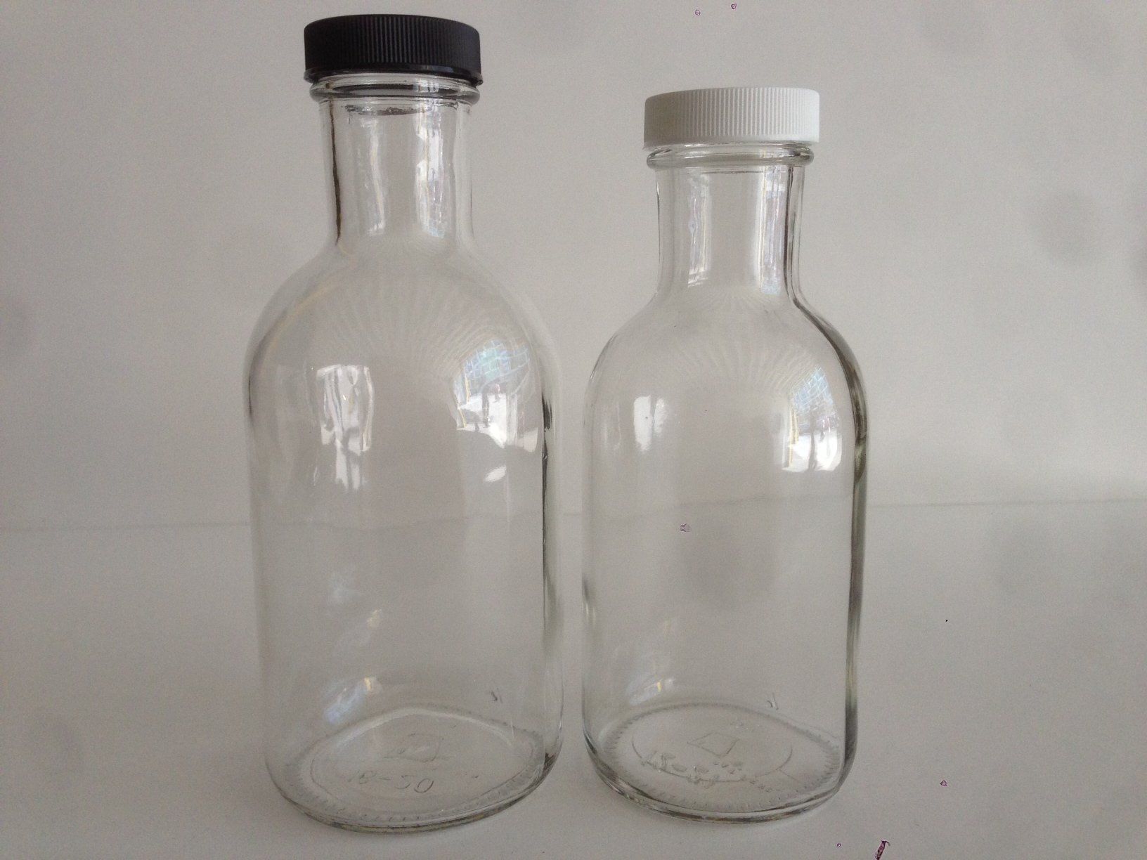 Squat bottles: 16oz , 12oz