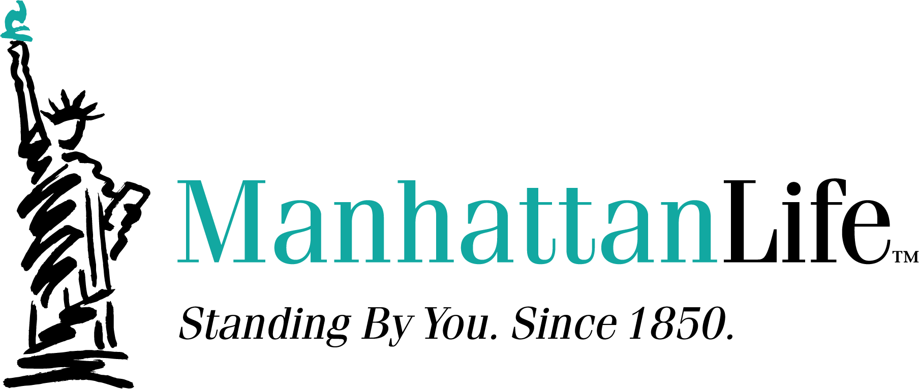 ManhattanLife logo with the Statue of Liberty and tagline