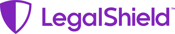 LegalShield logo featuring a purple shield design and the words