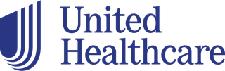 United Healthcare logo with blue design and text.