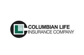 Columbian Life Insurance Company logo: black circle, green and white square,