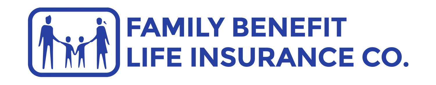 Logo of Family Benefit Life Insurance Co. with a family in a blue frame.
