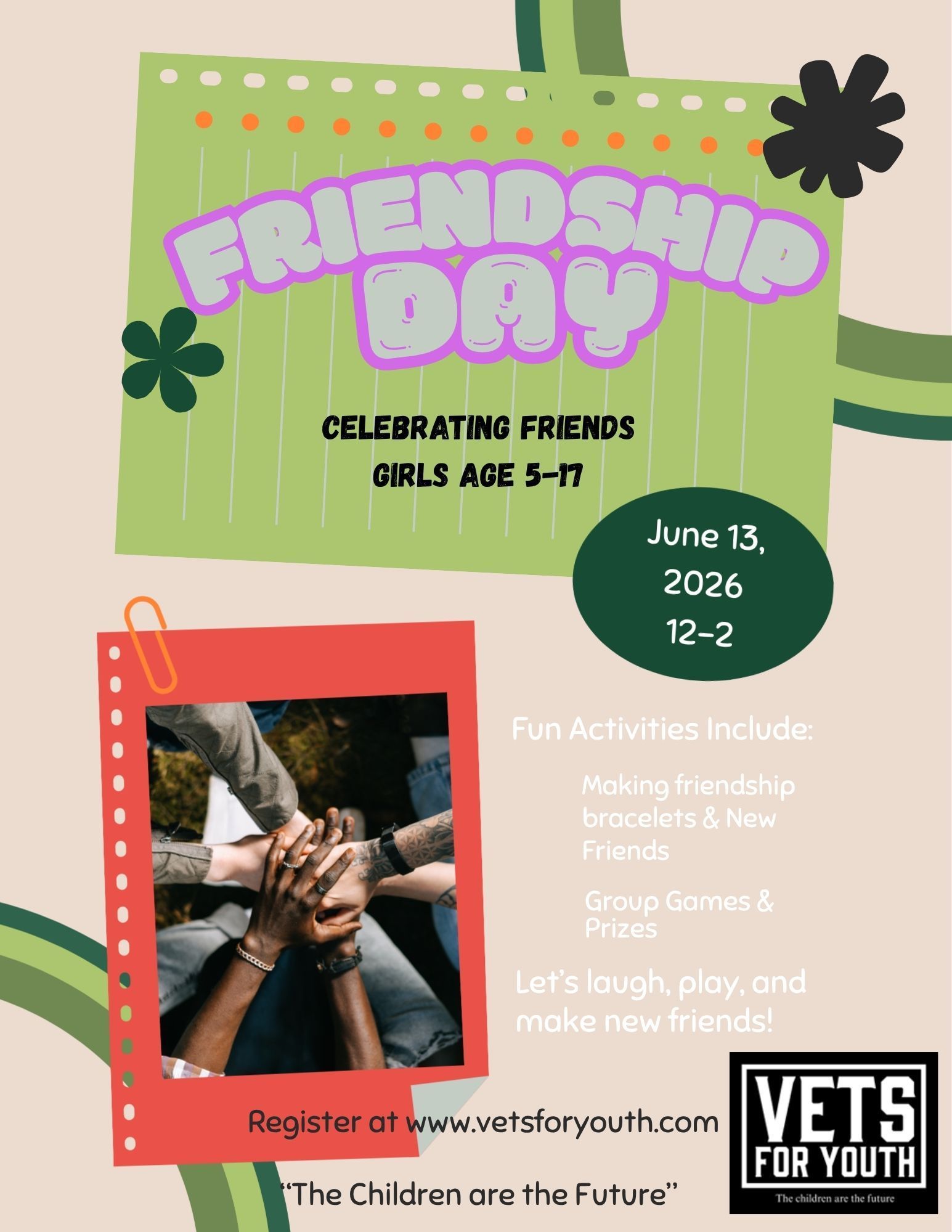 Sign up flyer for friendship day