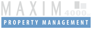 Maxim Property Management White Footer Logo - Select To Go Home
