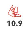 An icon of a person wearing a pair of snowboard boots.