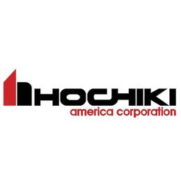 The logo for Hochiki America Corporation is black and red on a white background.