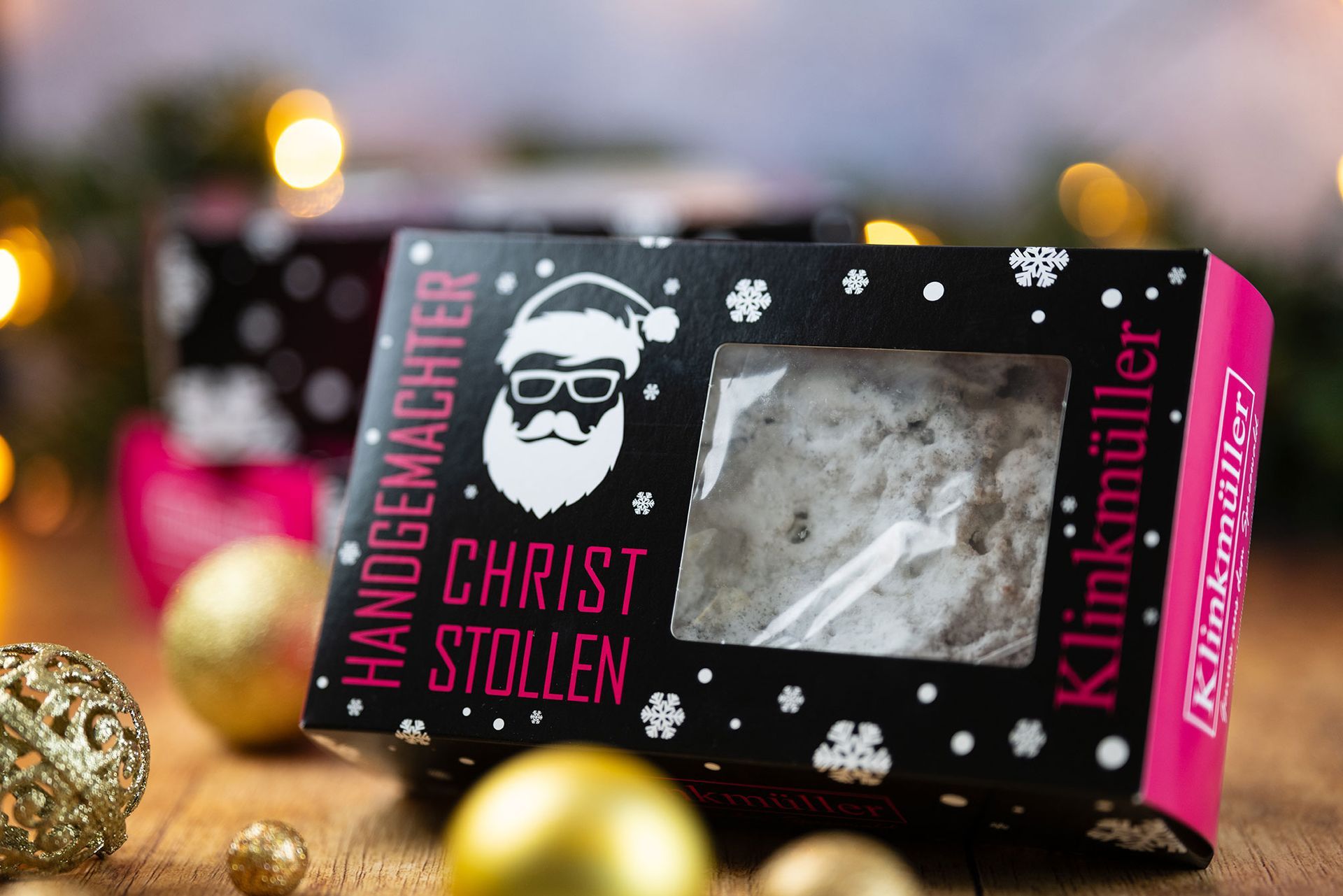 Klinkmüller Christstollen in trendiger Verpackung