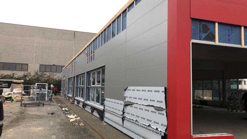 posa copertura per capannone industriale