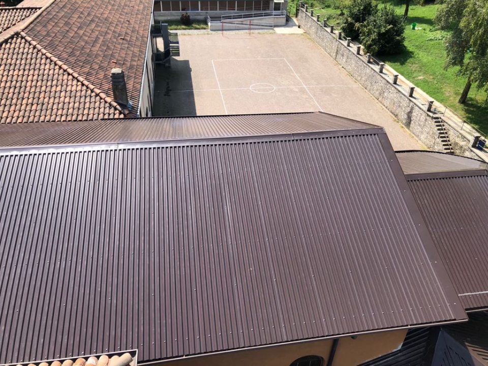 copertura in lamiera per un convento