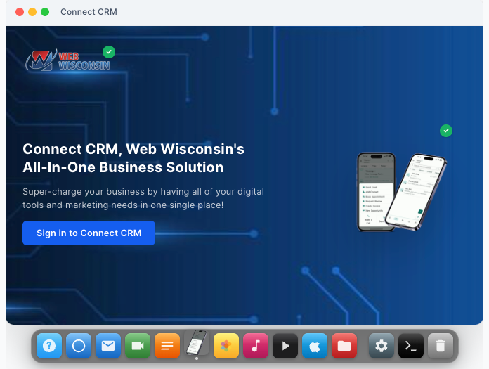 Web Wisconsin's Connect CRM now has a desktop app 