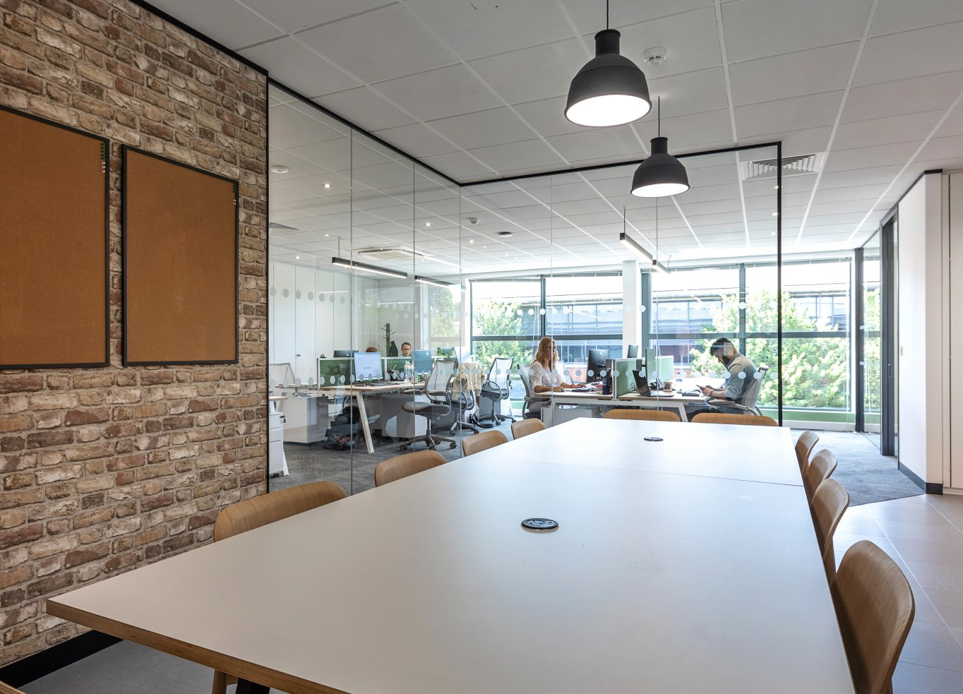 Conference room with large windows and lots of sunlight by Glenside