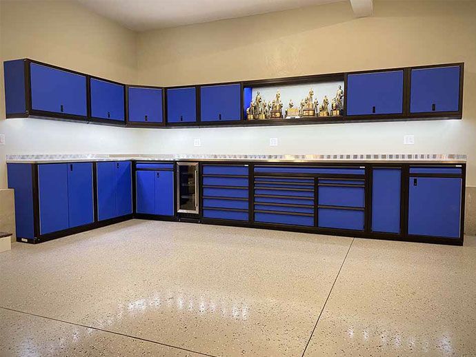 Blue Metal Garage Cabinets Rocky Mountain Cabinets