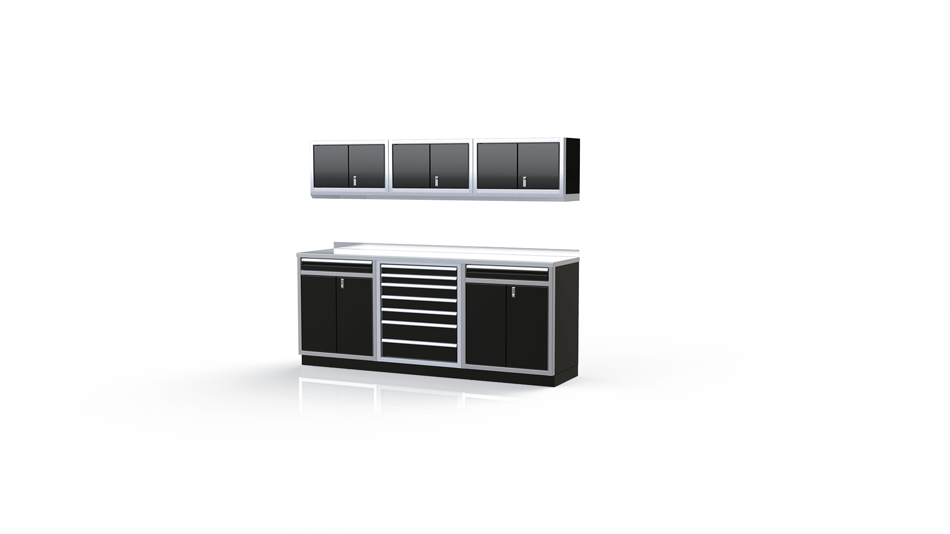 Black Metal Garage Cabinets