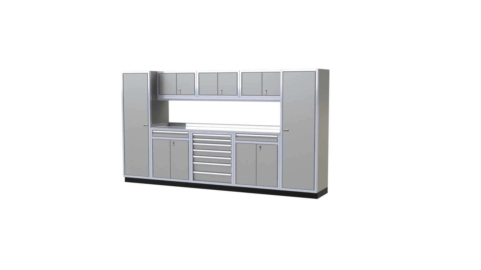 Gray Metal Garage Cabinets