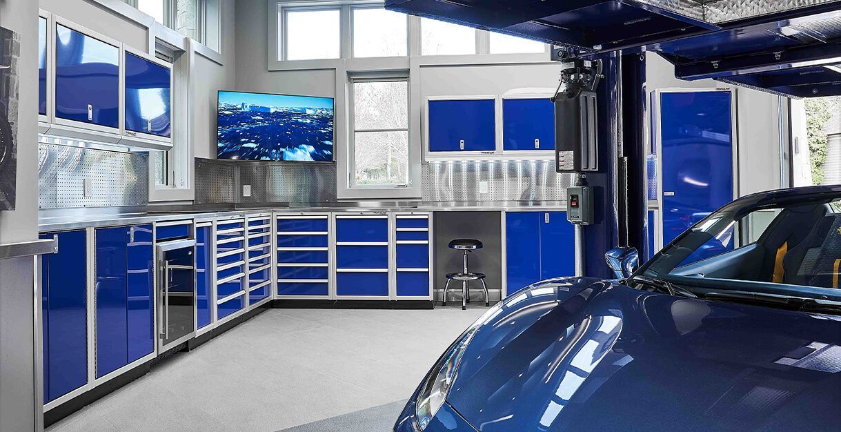 Blue Metal Garage Cabinets Rocky Mountain Cabinets