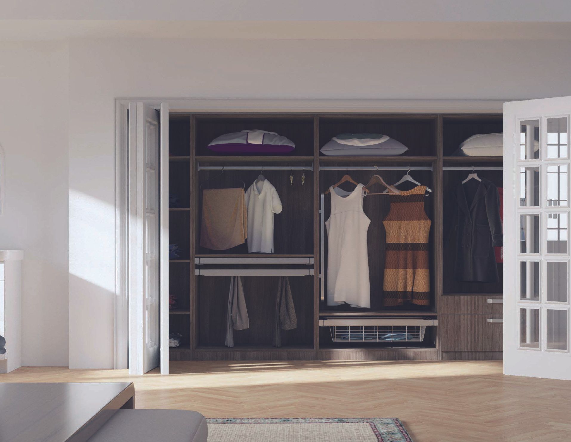 Dark closet custom solutions standard closet