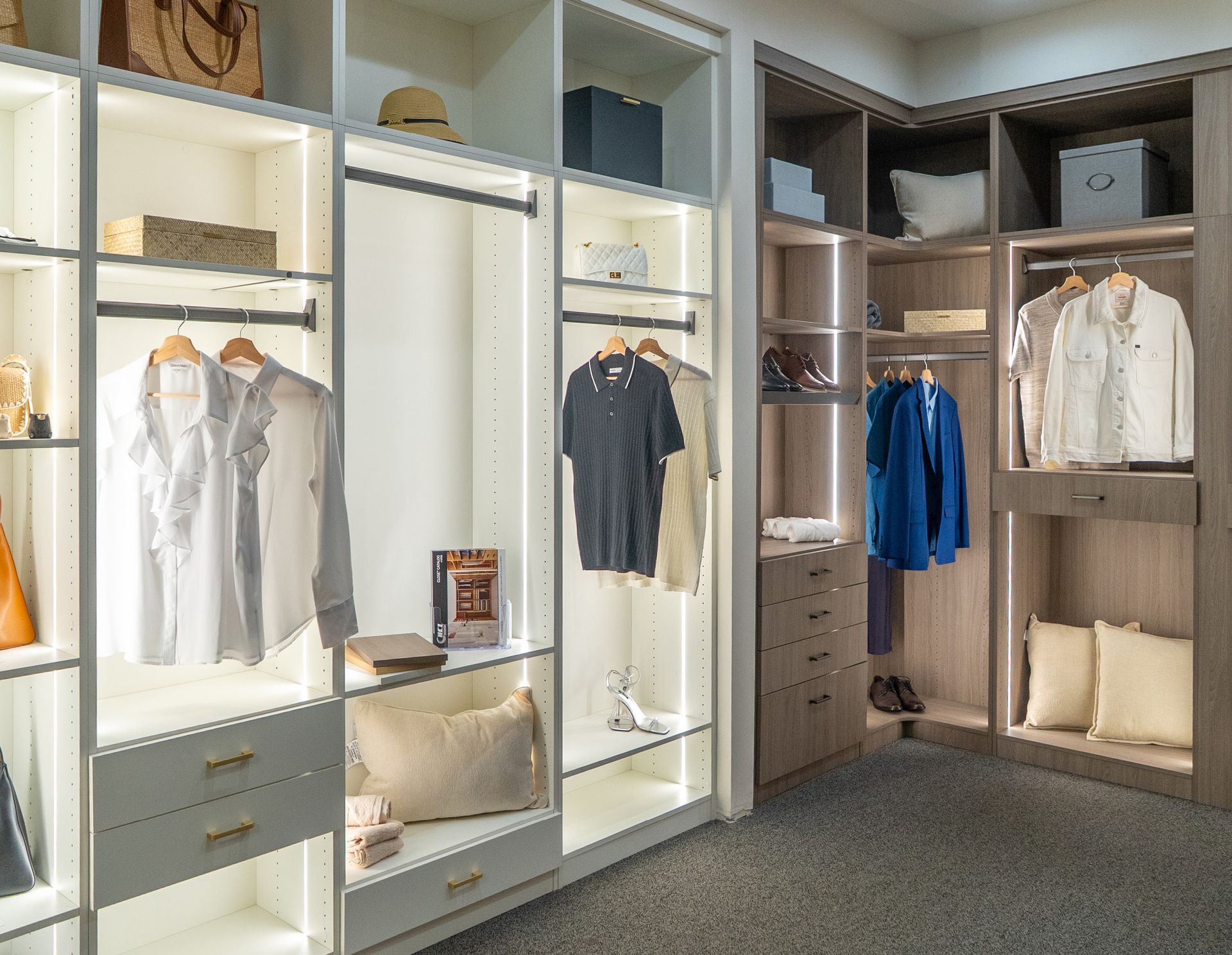 luxury custom closet built-in solutions Rocky Mountain Cabinets