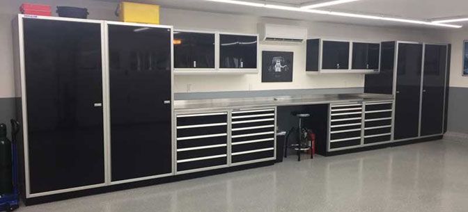 black tool storage and Metal Garage Cabinets