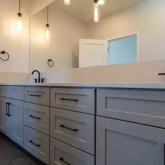 Bathroom cabinets and countertops Rocky Mountain Cabinet Co