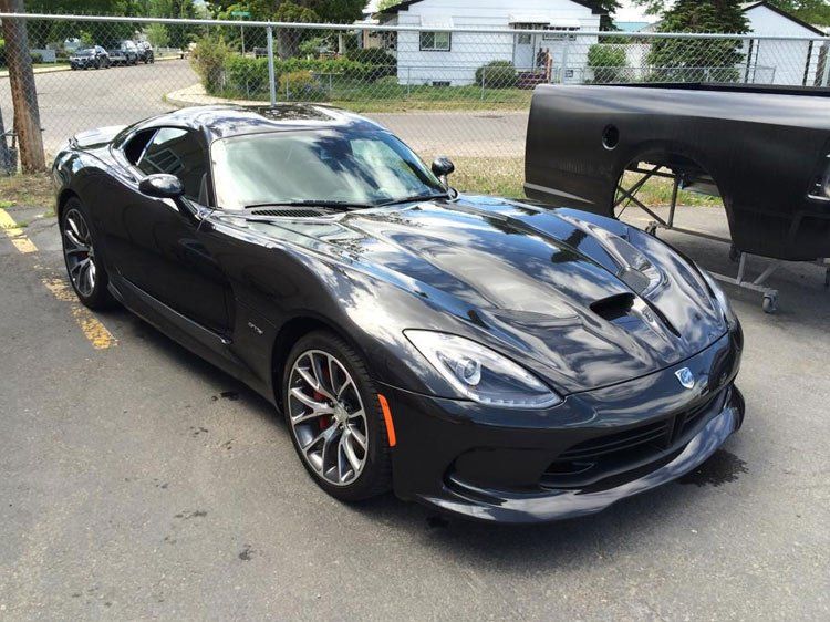 Black Shiny Modern Car — Missoula, MT — House of Colors