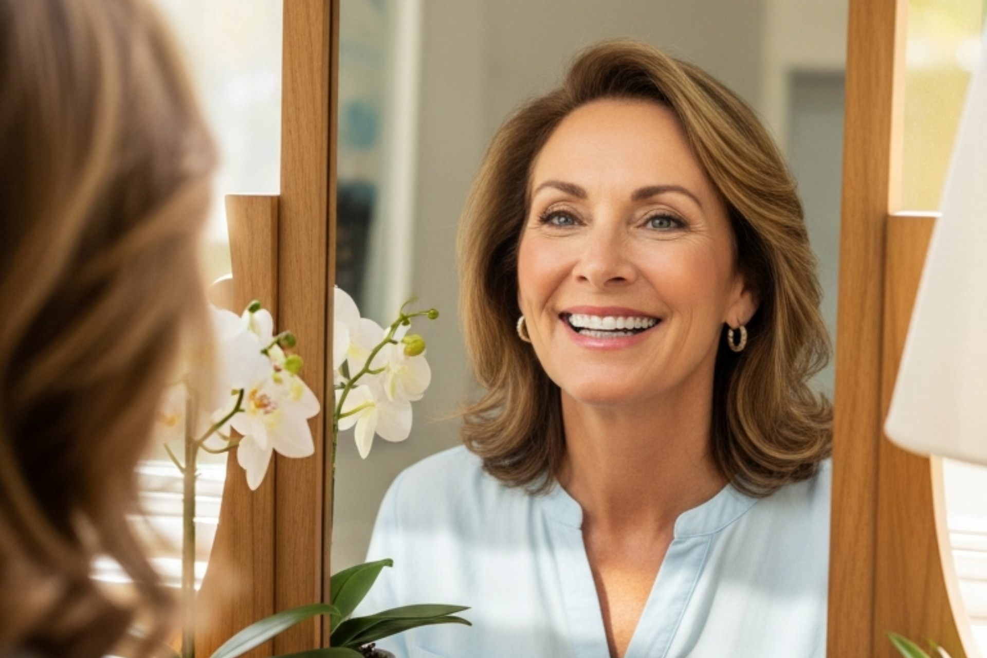 A young boy with braces on his teeth is smiling for the camera.
