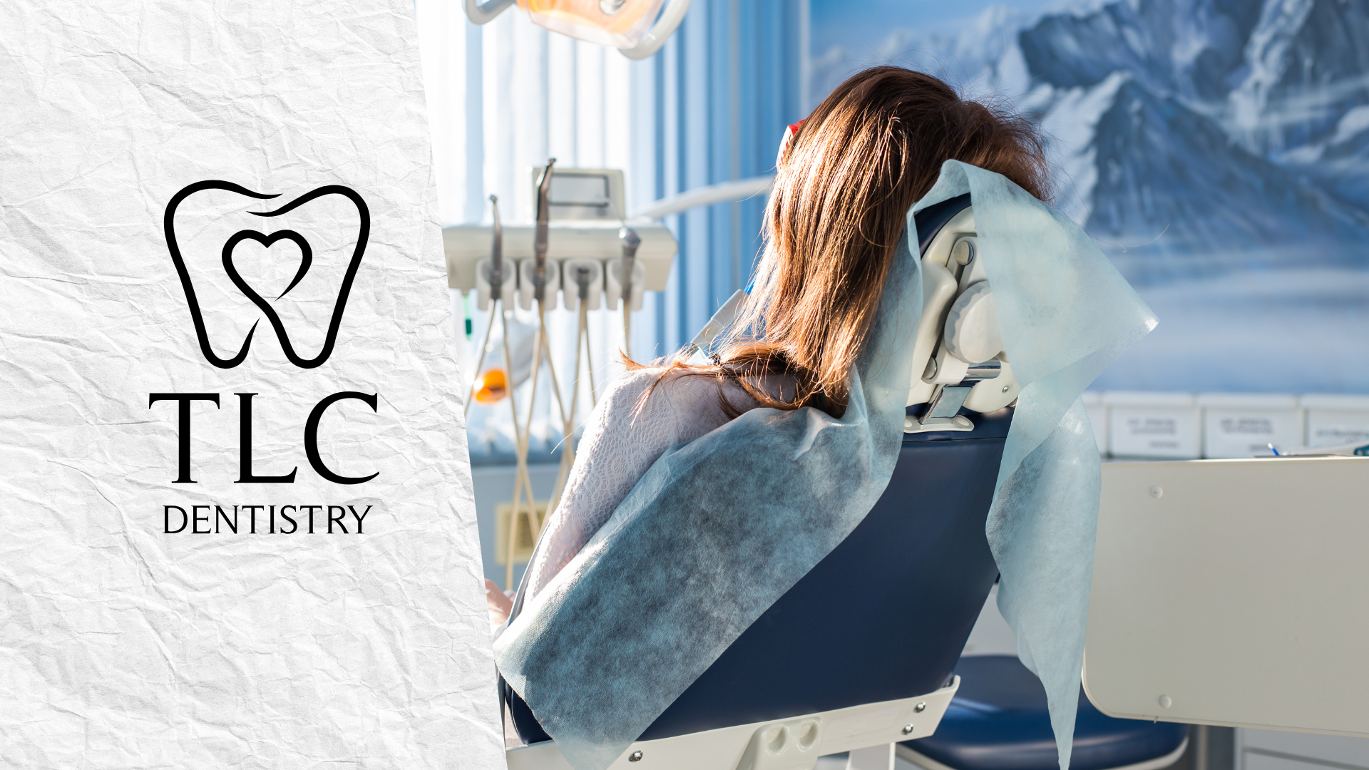 A woman is smiling while getting a treatment on her forehead.
