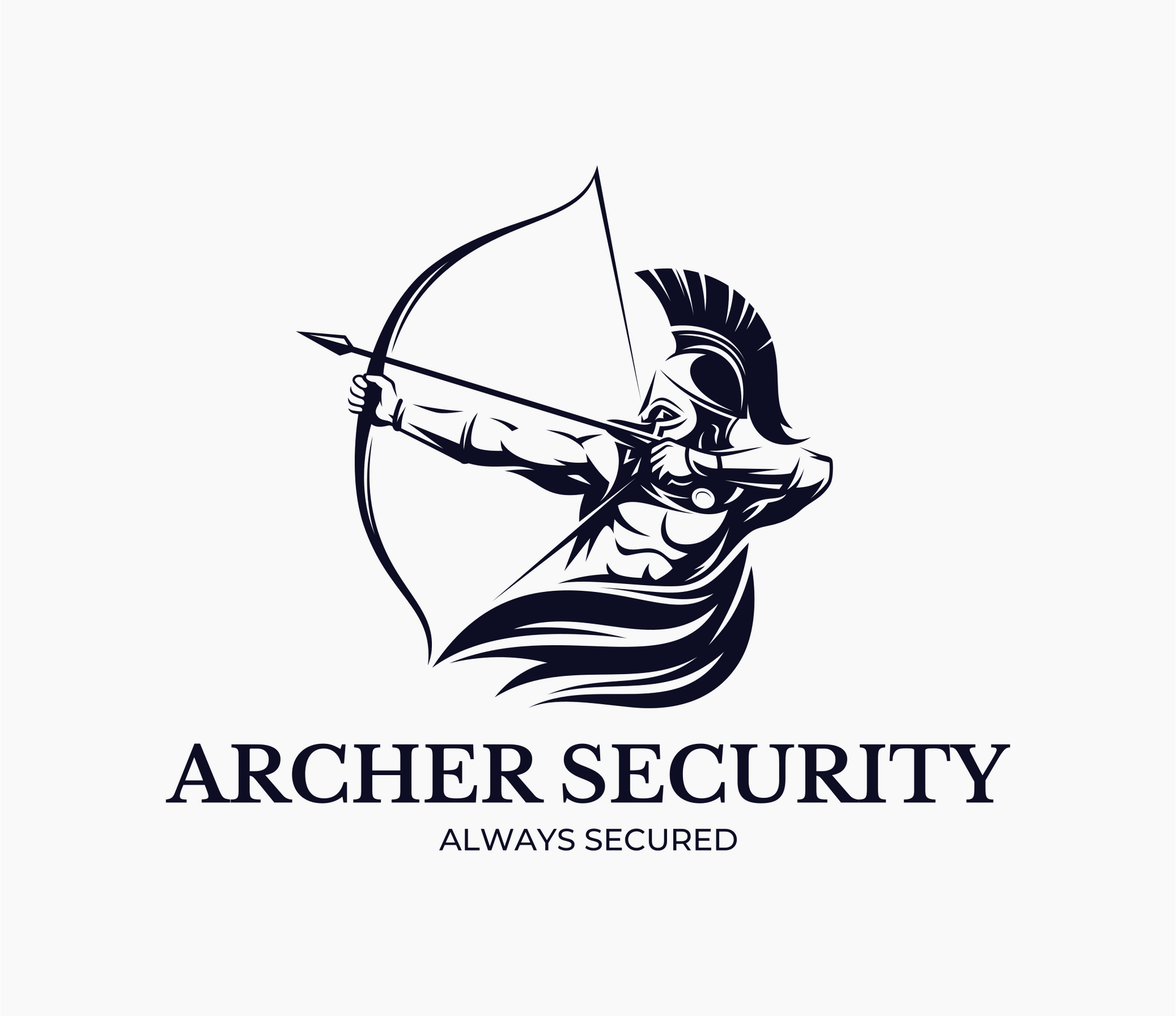 Een logo voor eagle security met een adelaar erop