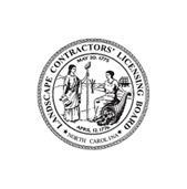 The seal of the north carolina landscape contractors licensing board.