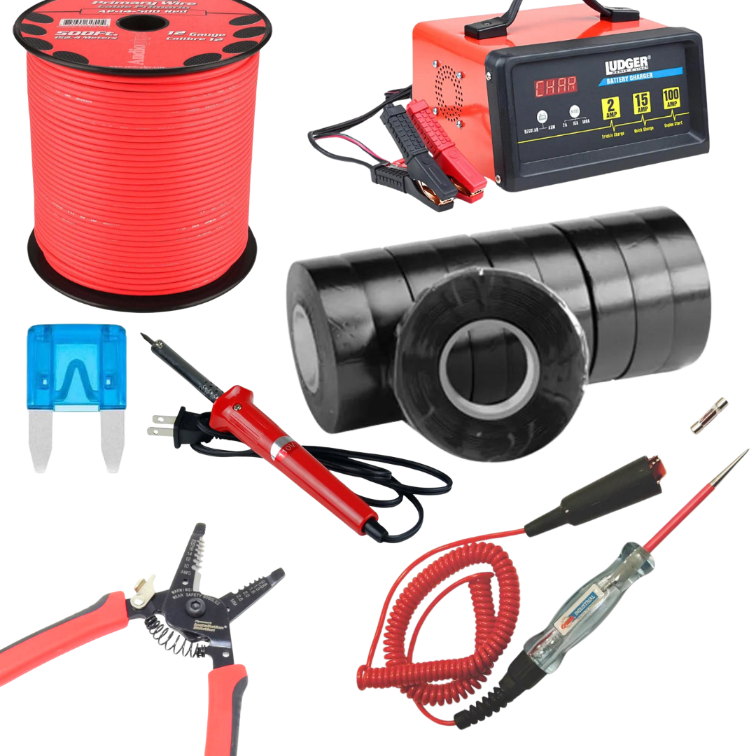 A bunch of electrical equipment including a fuse