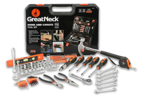 A great neck home and garage tool set