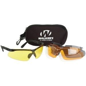 A pair of walker 's sunglasses with a case