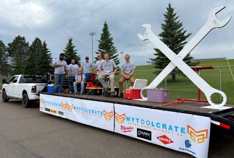MyToolCrate float at the Dickinson parade