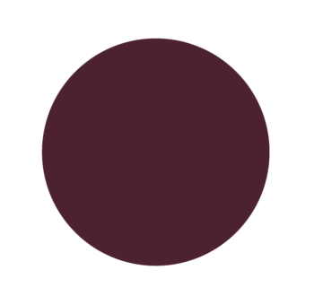 A dark purple circle on a white background.