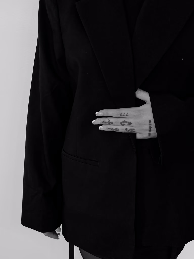 Black And Gray Dragon-themed Sleeve Tattoo On An Arm, With Swirling Designs And Intricate Details — Tattoo Inc Studio In Broadbeach, QLD